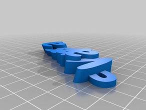 nombre de 3d - vanesa organización personalizado 3d print model - Mito3D