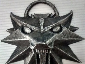 witcher medallion jewelry 3d print model - Mito3D