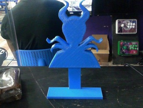 maleficent silhouette 3d printing 3d print model - Mito3D