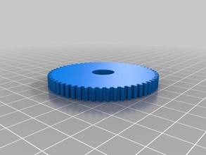 large gear 6mm hole parts customized 3d print model - Mito3D