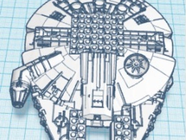 star wars satranç tahtası millennium falcon 3D print model - Mito3D