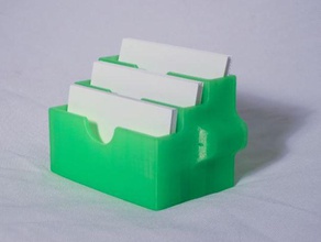3-tier magnetic business card holder office fridge magnet magnets 3d print model - Mito3D