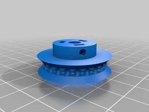 ballchain engranaje de paralaje servo la robótica drawbot 3d print model - Mito3D