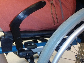 ot studente esteso il progetto sedia a rotelle leva del freno projet tudiant ergoth rapie manette frein rallong e versare fauteuil roulant l'accessibilità assistivetech dispositivo di assistenza per anziani disabili assitive ergotherapie handicap la terapia occupazionale 3d print model - Mito3D