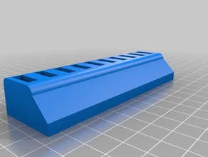 basic 10 usb stick holder computer customized 3d print model - Mito3D
