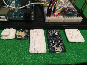 adafruit boards protrinket backpack lilon batteries compass accel module electronics trinket arduino pcb 3d print model - Mito3D