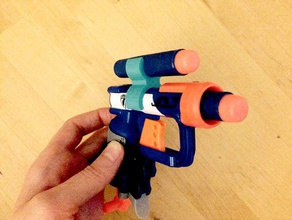 nerf n-strike golpe de dardo clipe brinquedos & games dart choque 3d print model - Mito3D