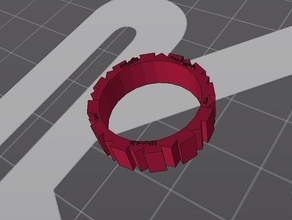 ring nicole jewelry 3d print model - Mito3D