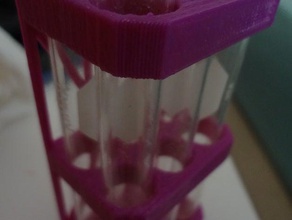 vários tubos de ensaio suporte biologia titular makeredchallenge ciência stand tubo 3d print model - Mito3D