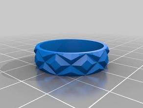 diamond shape spinner ring rings customized 3d print model - Mito3D