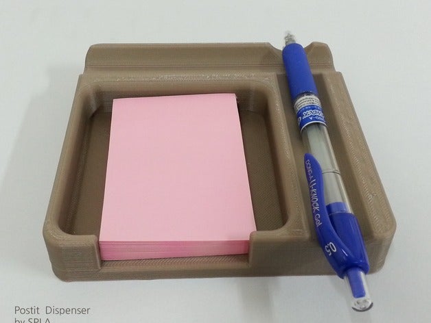 post-it dispenser postit spla 3D print model - Mito3D