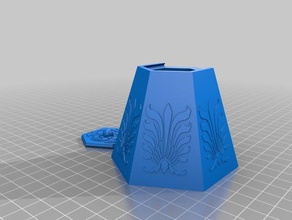 art nouveau cuadro deco de estilo delta la impresora rob keers 3d print model - Mito3D