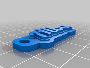 alba personalizado de várias linhas tag porta-chaves organização 3d print model - Mito3D