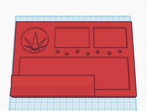 rolling tray hobby 420 smokers stoner weed 3d print model - Mito3D