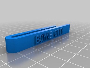 boyne city-cravate accessoires personnalisé 3d print model - Mito3D