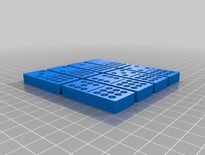 dominoz games customized 3d print model - Mito3D