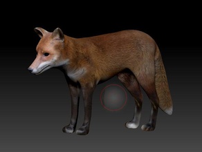 foxy le renard animaux animal la fox sauvage de faune 3d print model - Mito3D