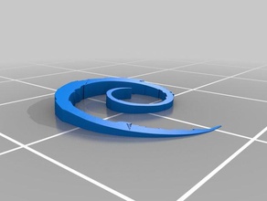 debian simbol a arte software livre o linux 3d print model - Mito3D