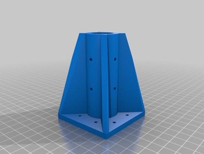 a fixação de tabela perna -openscad diy personalizado 3d print model - Mito3D