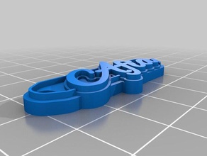 meine angepasste multiline-tag Schlüsselanhänger - Organisation kundengebundene 3d print model - Mito3D