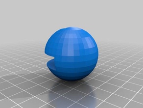 bola do lado bloco A impressão 3d 3d print model - Mito3D