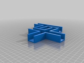 linha de lado do bloco A impressão 3d 3d print model - Mito3D