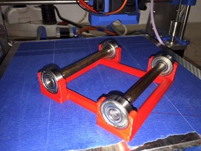 spool holder 90mm variable widths 3d printer accessories filamentchallenge filament mount roller stand 3d print model - Mito3D
