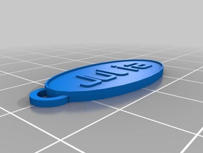 julia key chain keychains customized 3d print model - Mito3D