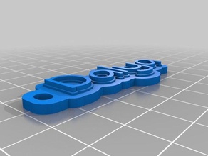 dalya keychain organization customized 3d print model - Mito3D
