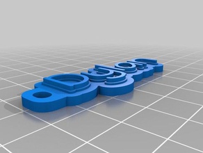 dylan keychain organization customized 3d print model - Mito3D