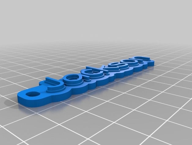 jackson Schlüsselanhänger - Organisation kundengebundene 3D print model - Mito3D