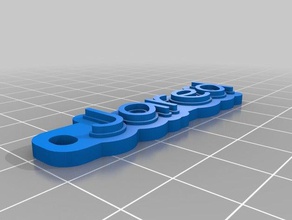 jared keychain organization customized 3d print model - Mito3D