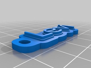 levi keychain organization customized 3d print model - Mito3D