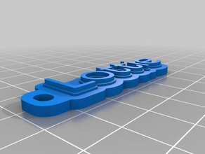 lottie keychain organization customized 3d print model - Mito3D
