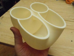 double vase décor de la conception le concepteur 3d print model - Mito3D