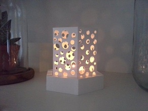 candleholder holes tea-lights decor 3d print model - Mito3D