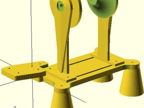 sheliak spool holder 3d printer parts aluminatus filament mendelmax prismx reprap 3d print model - Mito3D