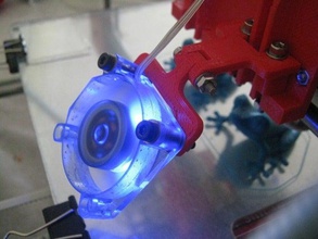 reprappro mendel cooling fan bracket iii 3d printer parts prusa 3d print model - Mito3D