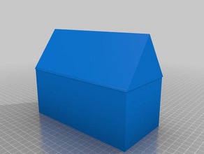 einfaches Puppenhaus 3d-drucken 3d print model - Mito3D