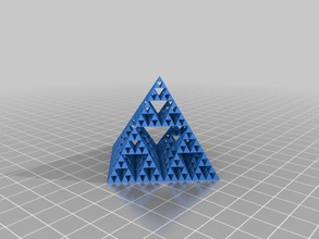 sierpinski piramit diğer matematik openscad openscadpy 3d print model - Mito3D