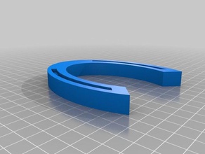 my customized horseshoe pets 3d print model - Mito3D