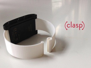 clasp simpler watchband bracelets budmen customizer isaac pebble printable strap timepiece watch wrist 3d print model - Mito3D