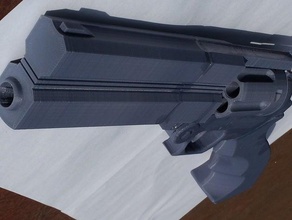 vash stampede tabanca trigun - remix destekledi sahne prop revolver 3d print model - Mito3D