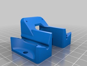 robo3d dual fan holder 3 cm hexagon 3d printer parts shroud hotend hot end robo 3d print model - Mito3D