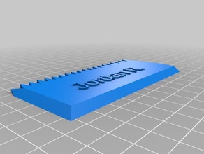 meine individuelle Wachs-Kamm-text hand-Werkzeuge kundengebundene 3d print model - Mito3D