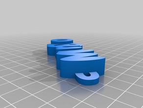 mango anillo de claves organización personalizado 3d print model - Mito3D