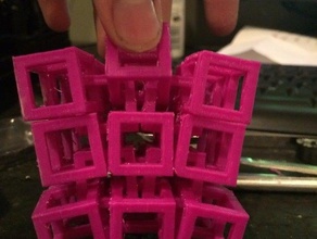 finger fun interlocking cubes interactive art toy 3d print model - Mito3D