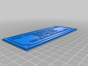 fair price fence card signs & logos customized 3d print model - Mito3D
