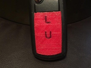 o range rover sport keyfob botão overylay chave do carro fob pingente key land semiflex 3d print model - Mito3D