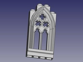 arcadas goticas 4 exinios brinquedos de construção exin fortes 3d print model - Mito3D
